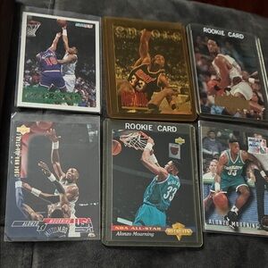Alonzo Mourning Basketball Rookie Cards Collection